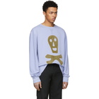 Loewe Blue Oversized Skull Sweatshirt