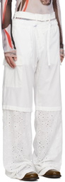 Ottolinger White Baggy Cargo Pants