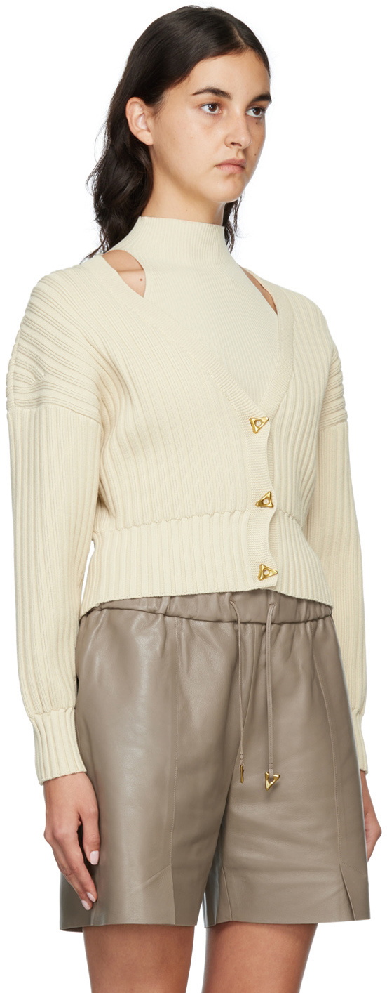AERON (エアロン)カシミヤワイドニットベージュFREE Aeron Beige Mount Cardigan Aeron