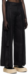 Subtle Le Nguyen Black Pleated Trousers