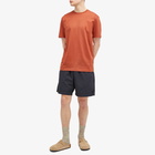 Norse Projects Men's Johannes Organic N Logo T-Shirt in Red Ochre