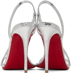 Christian Louboutin Silver Rosalie Heeled Sandals