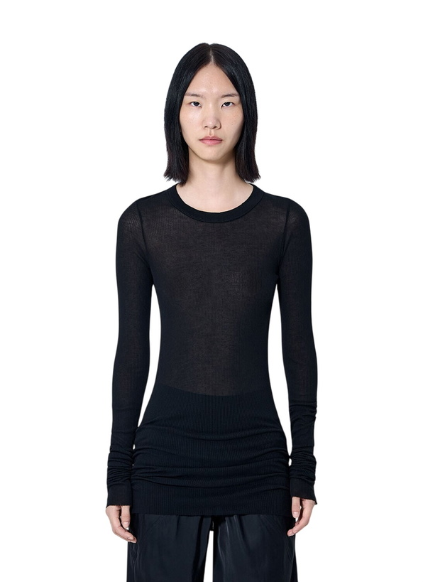 Photo: Rick Owens Long Sleeve Sheer Knit Top