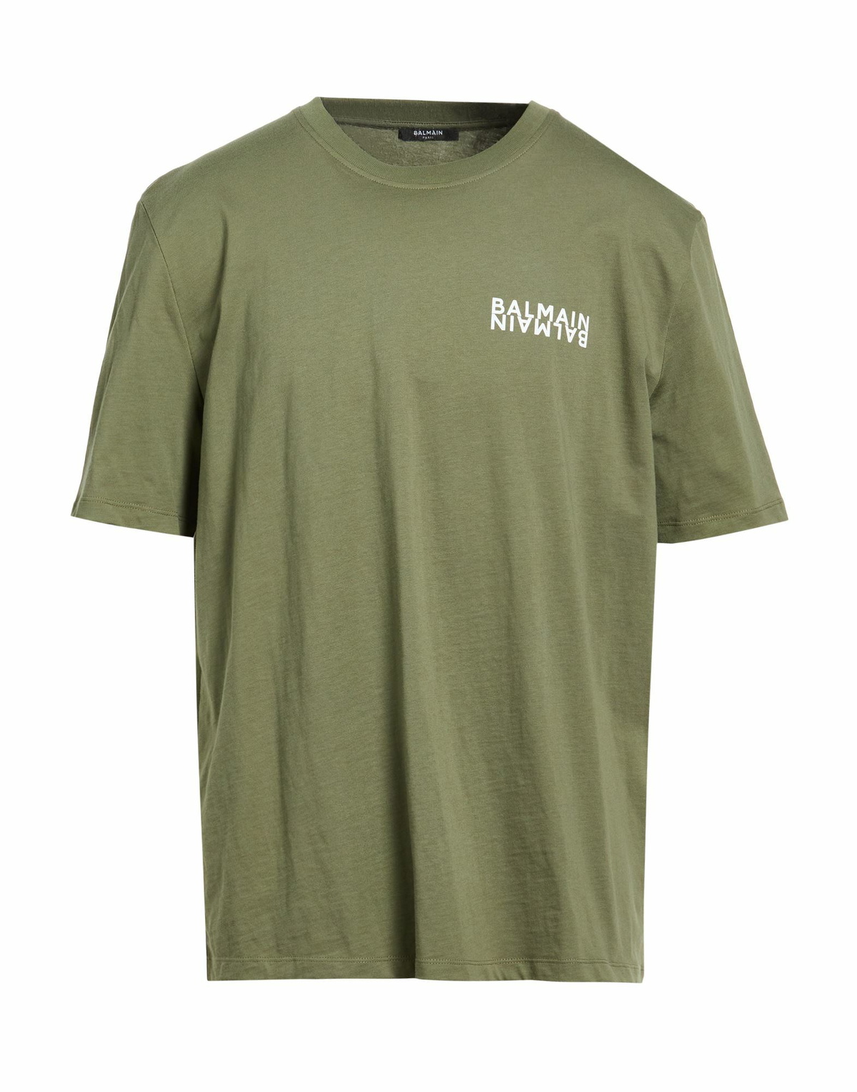 Balmain Mens T-shirt Military in Green