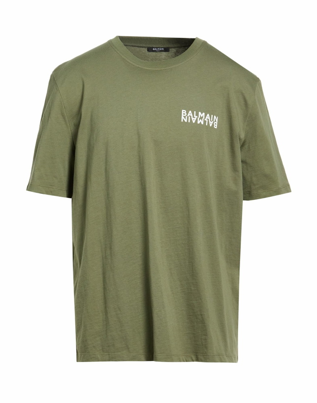 Photo: Balmain Mens T-shirt Military in Green