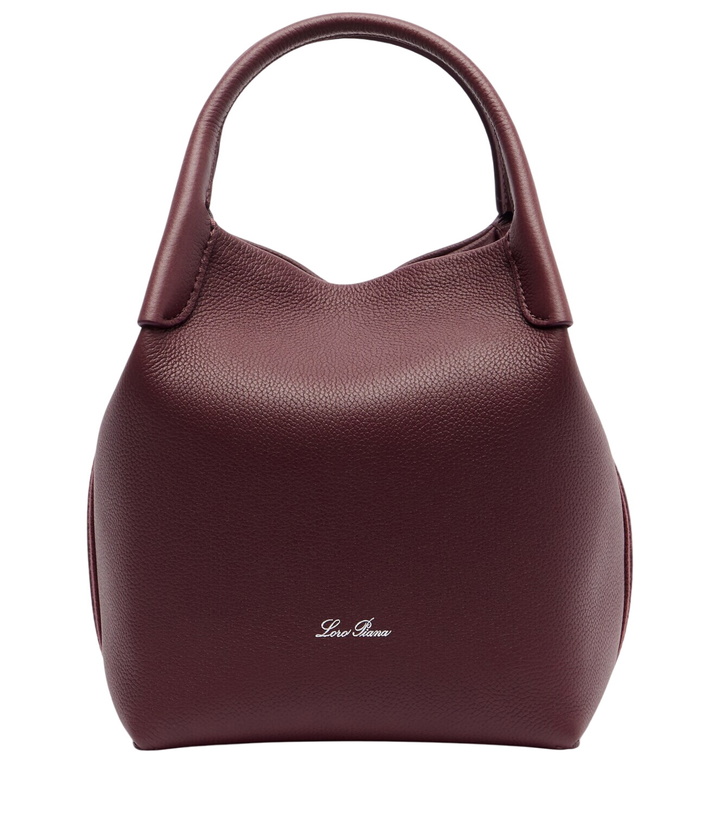 Photo: Loro Piana Bale Small leather bucket bag