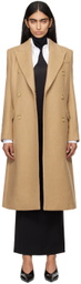 BOSS Beige Long-Length Twill Coat