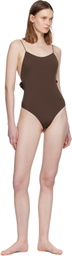 JACQUEMUS Brown 'The Cabana' Swimsuit