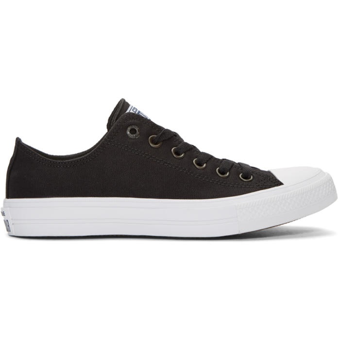 Photo: Converse Black Chuck Taylor All Star II Ox Sneakers