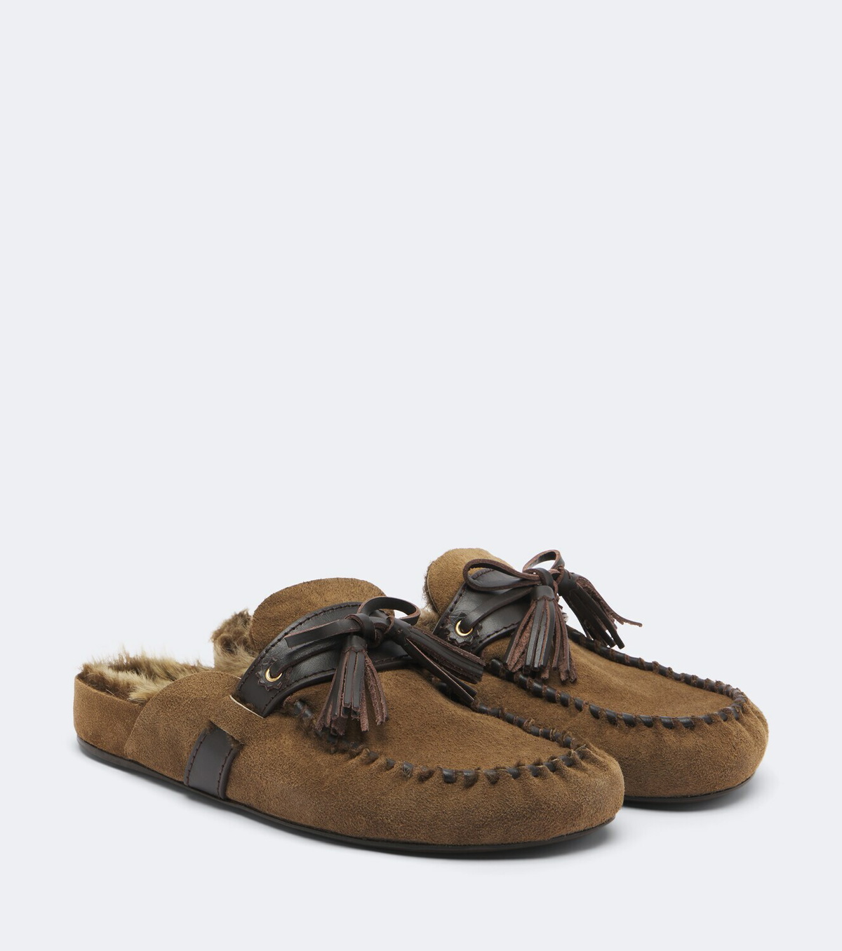 Isabel Marant Malvin shearling-lined suede mules