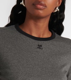 Courrèges Logo cotton jersey T-shirt