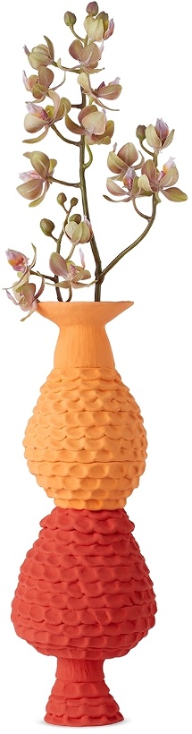 Photo: Invention Collection SSENSE Exclusive Red Double Arc Vase