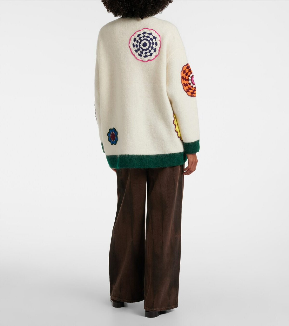 Alémais Crochet mohair and wool-blend cardigan