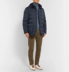 Loro Piana - Clearwater Quilted Storm System Shell Hooded Down Jacket - Men - Navy
