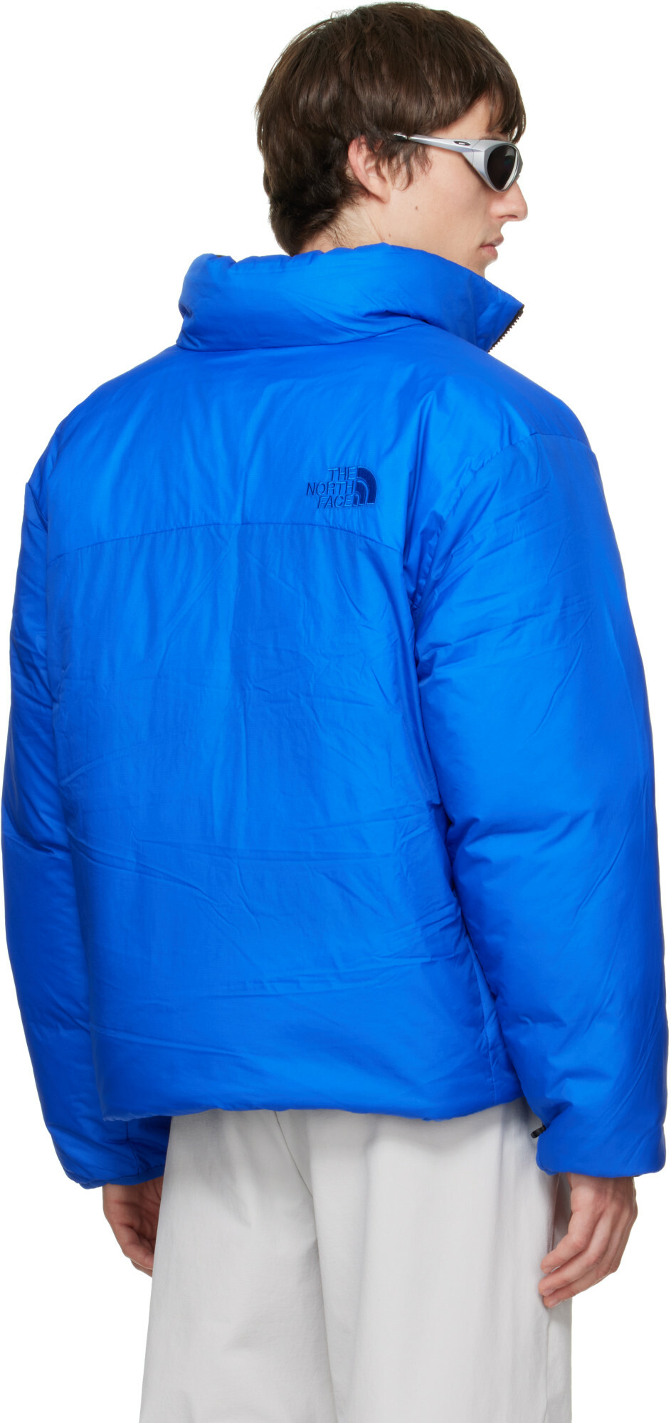 The North Face Blue Pertex Nuptse Reversible Down Jacket