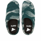 And Wander Men's x SUBU Wool Sandal in Green Mountain Camo