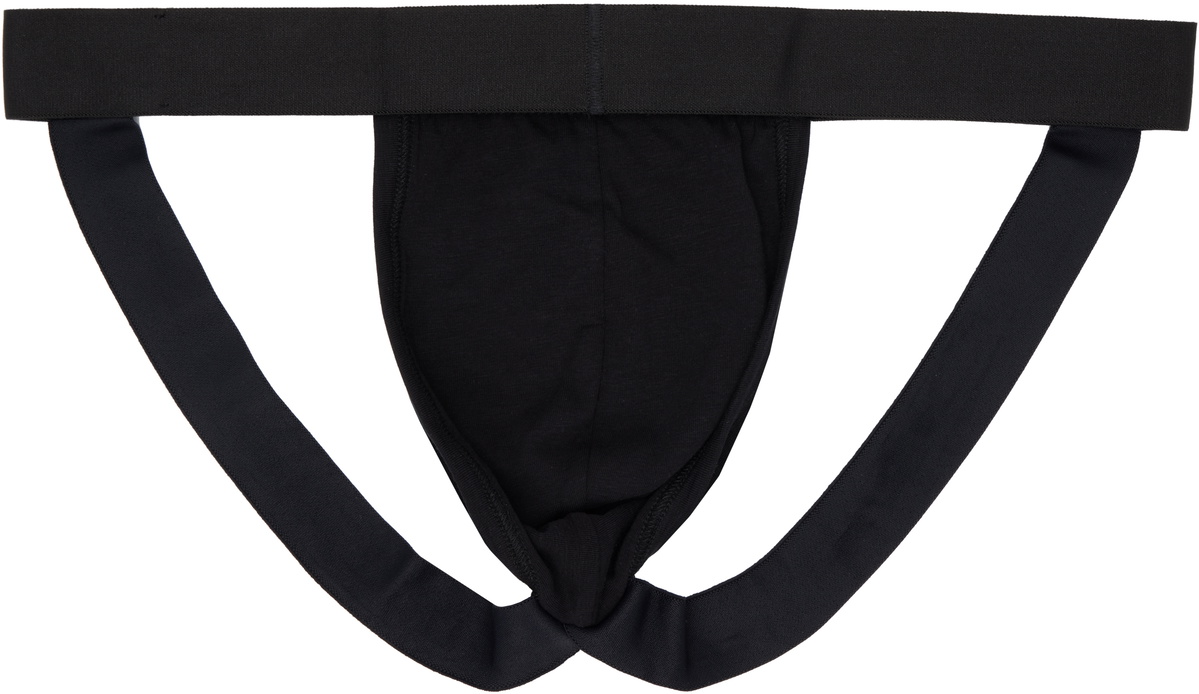 VETEMENTS Black Logo Jockstrap