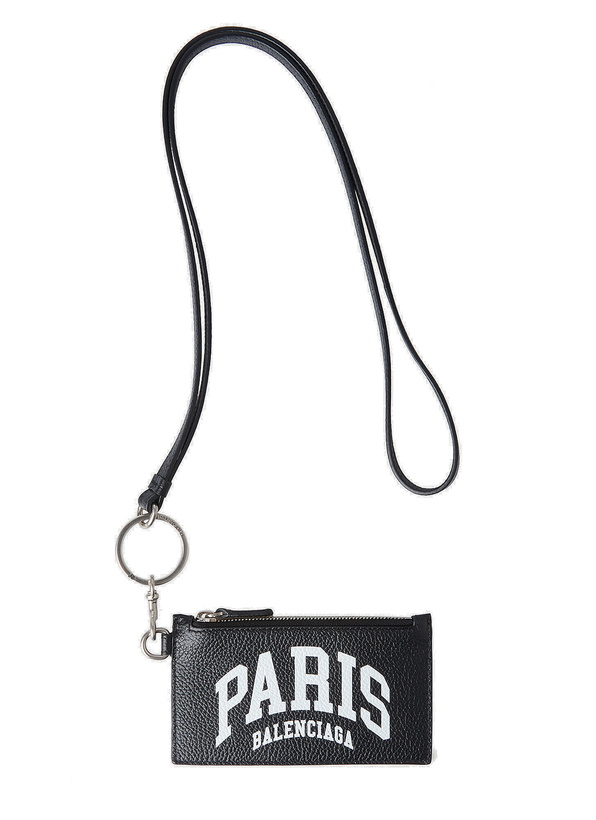 Photo: Paris Print Keyring Wallet in Black