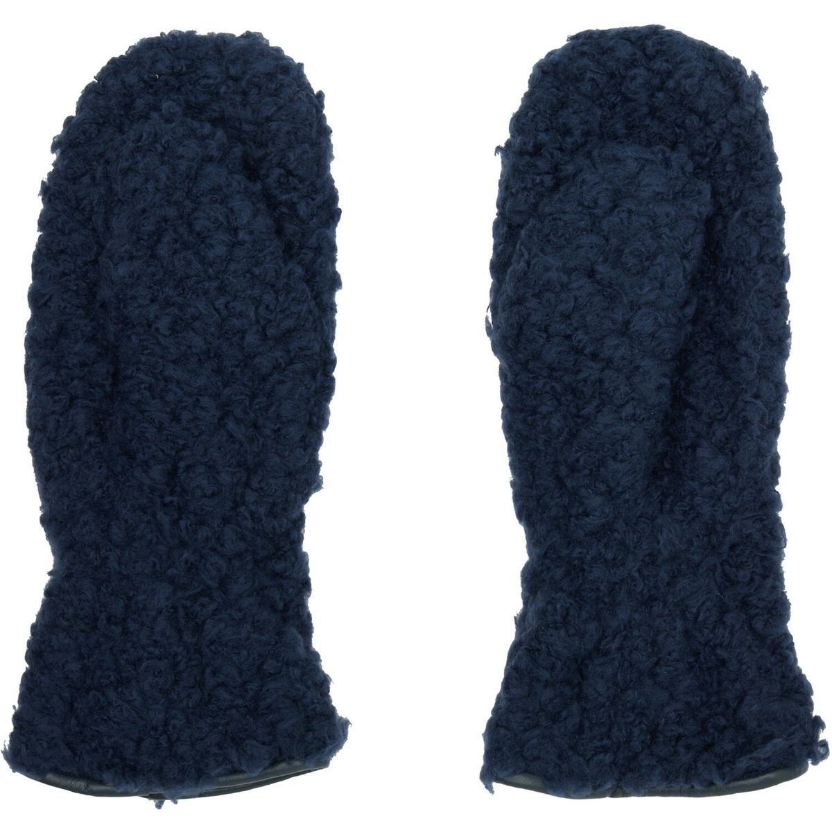 Vivienne Westwood Navy Poodle Boa Mitts