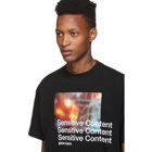 Palm Angels Black Sensitive Content T-Shirt