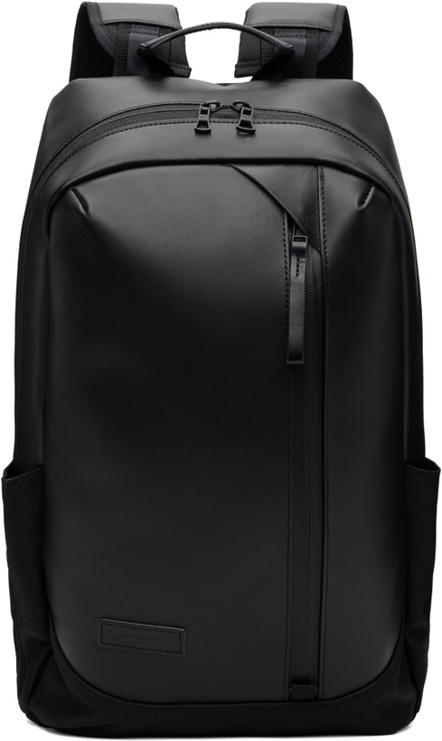 Photo: master-piece Black No.02482-l Slick Leather Daypack