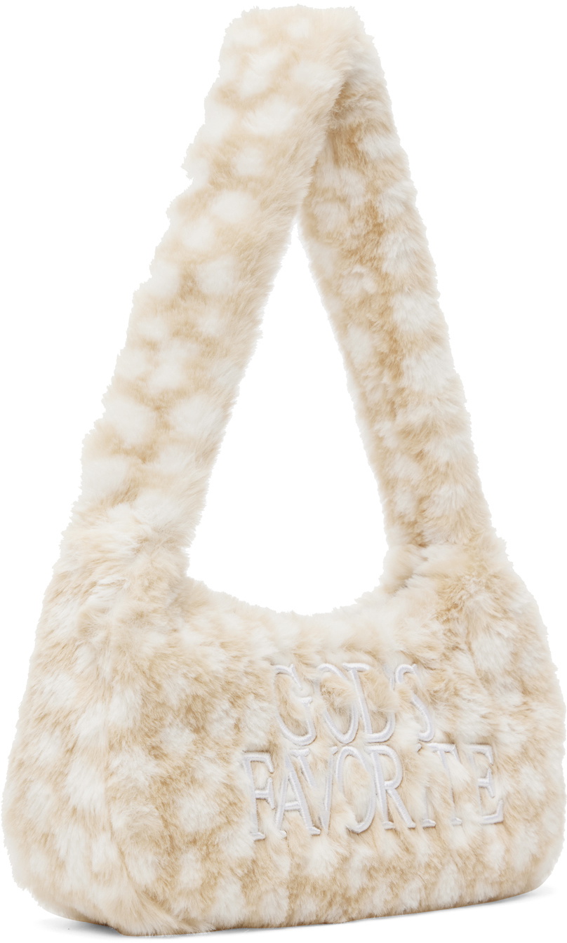 送料無料 ギフト Praying Beige & White 'God's Favorite' Bag Praying バッグ