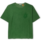 Moncler Genius - 1 JW Anderson Logo-Appliquéd Cotton-Jersey T-Shirt - Green