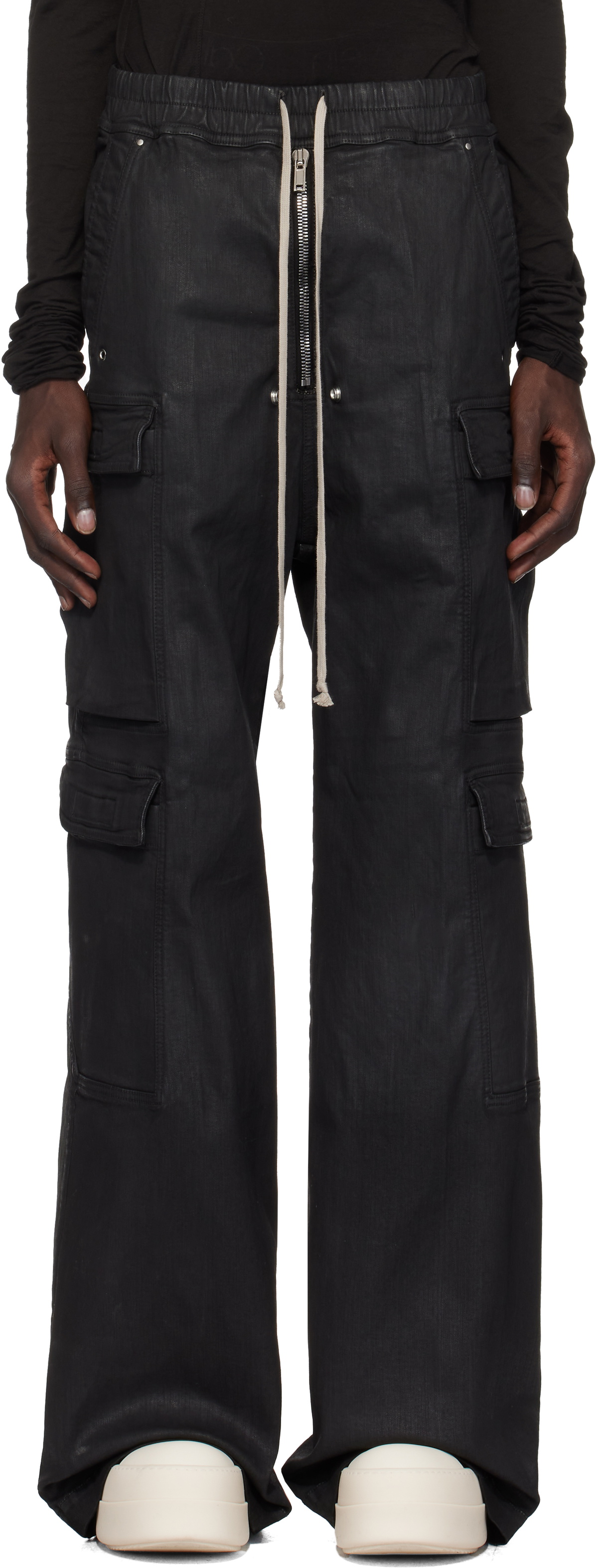 Rick Owens DRKSHDW Black Porterville Double Cargo Jumbo