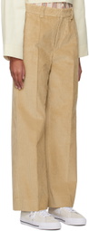 Teurn Studios SSENSE Exclusive Beige Lorie Trousers