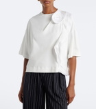 Max Mara Floral-appliqué cotton jersey T-shirt