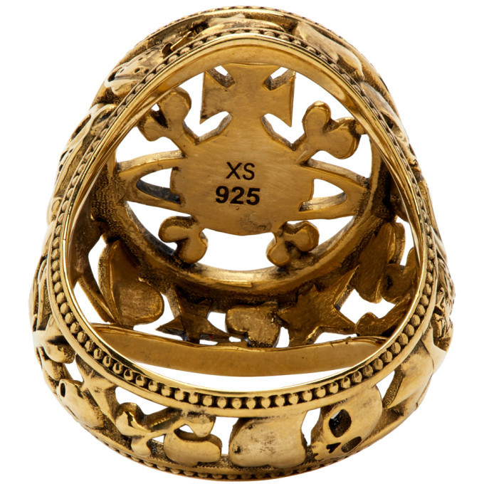 Vivienne Westwood Gold Aaron Seal Signet Ring Vivienne Westwood