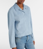 Tom Ford Cropped suede blouson jacket