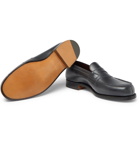 J.M. Weston - Leather Penny Loafers - Men - Dark gray