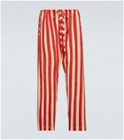 Bode Valance striped cotton pants