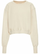 LES TIEN Cropped Cotton Sweatshirt