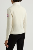 Canada Goose HyBridge Quilted Nylon and Wool Jacket Cream
