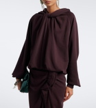 Dries Van Noten Hooded cotton jersey sweatshirt