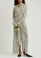 Petar Petrov The Saint Polka dot Maxi Shirt Dress Ivory