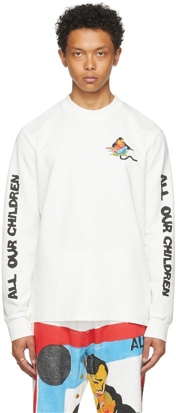 Photo: Bethany Williams White The Magpie Project Edition AOC Long Sleeve T-Shirt
