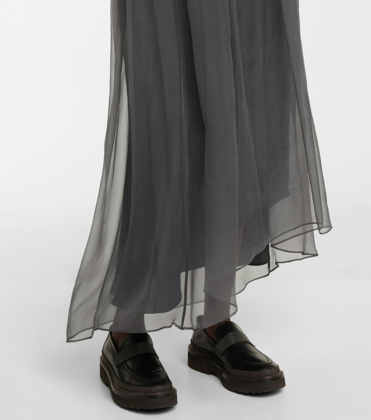 Brunello Cucinelli - Silk organza maxi skirt Brunello Cucinelli