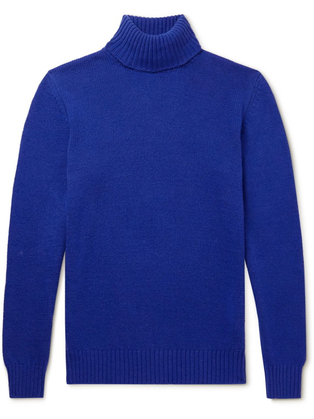 Photo: Loro Piana - Baby Cashmere Rollneck Sweater - Blue