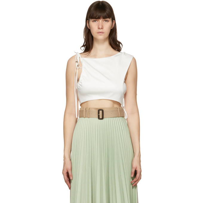 Andersson Bell White Drape String Sofie Tank Top Andersson Bell