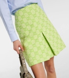 Gucci GG cotton-blend bouclé miniskirt