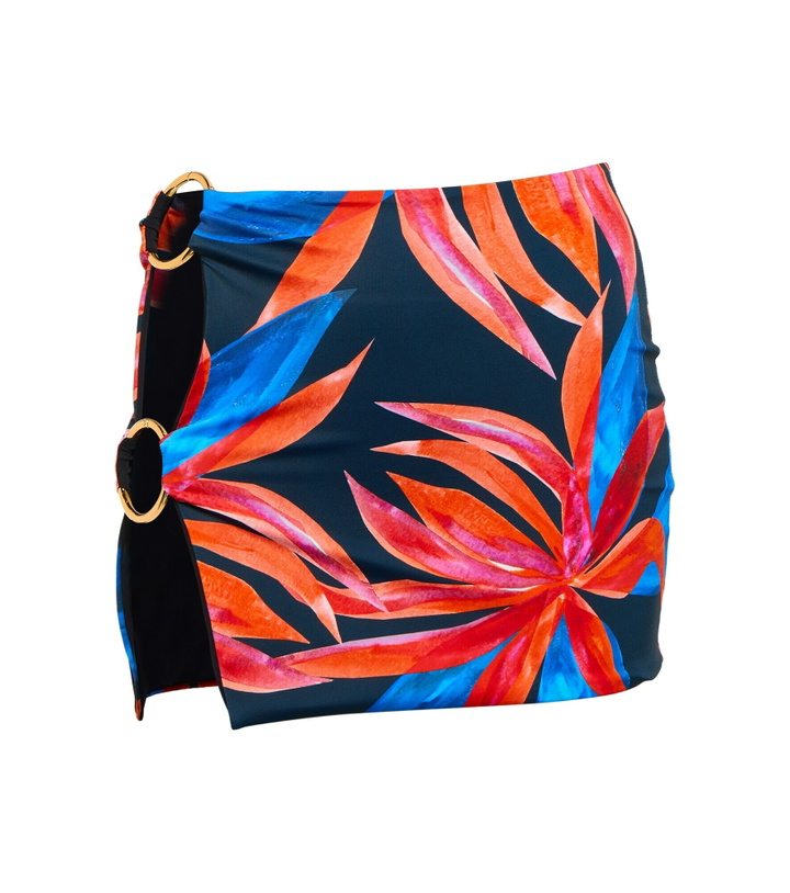Photo: Louisa Ballou - Double Ring printed miniskirt