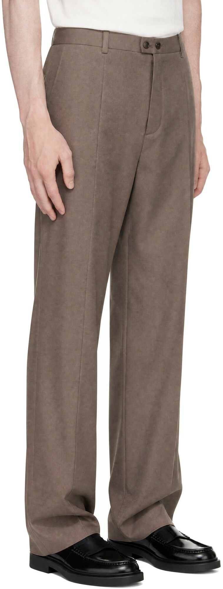 Jil Sander Taupe Wool Trousers