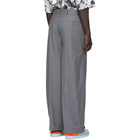 Eckhaus Latta Grey Pinstripe Sway Trousers