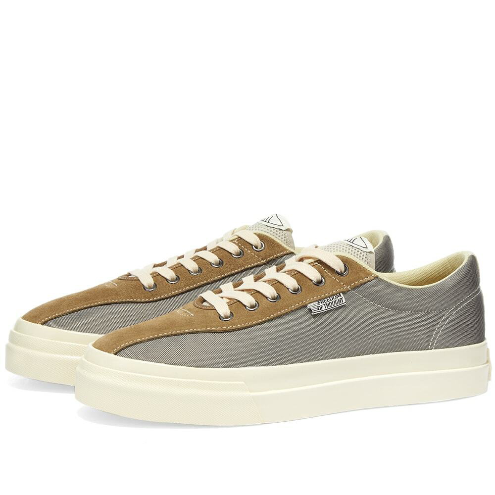 Photo: Stepney Workers Club Men's Dellow Track Nylon Sneakers in Silver