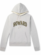 Wales Bonner - Howard Appliquéd Embroidered Cotton-Jersey Hoodie - Gray