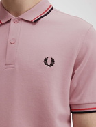 Fred Perry Polo Shirt Pink   Mens