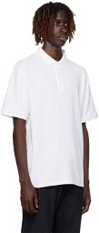 Reigning Champ White Two-Button Polo